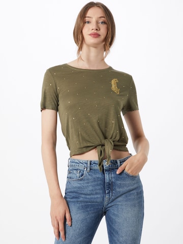 T-shirt 'BELIS' ONLY en vert : devant