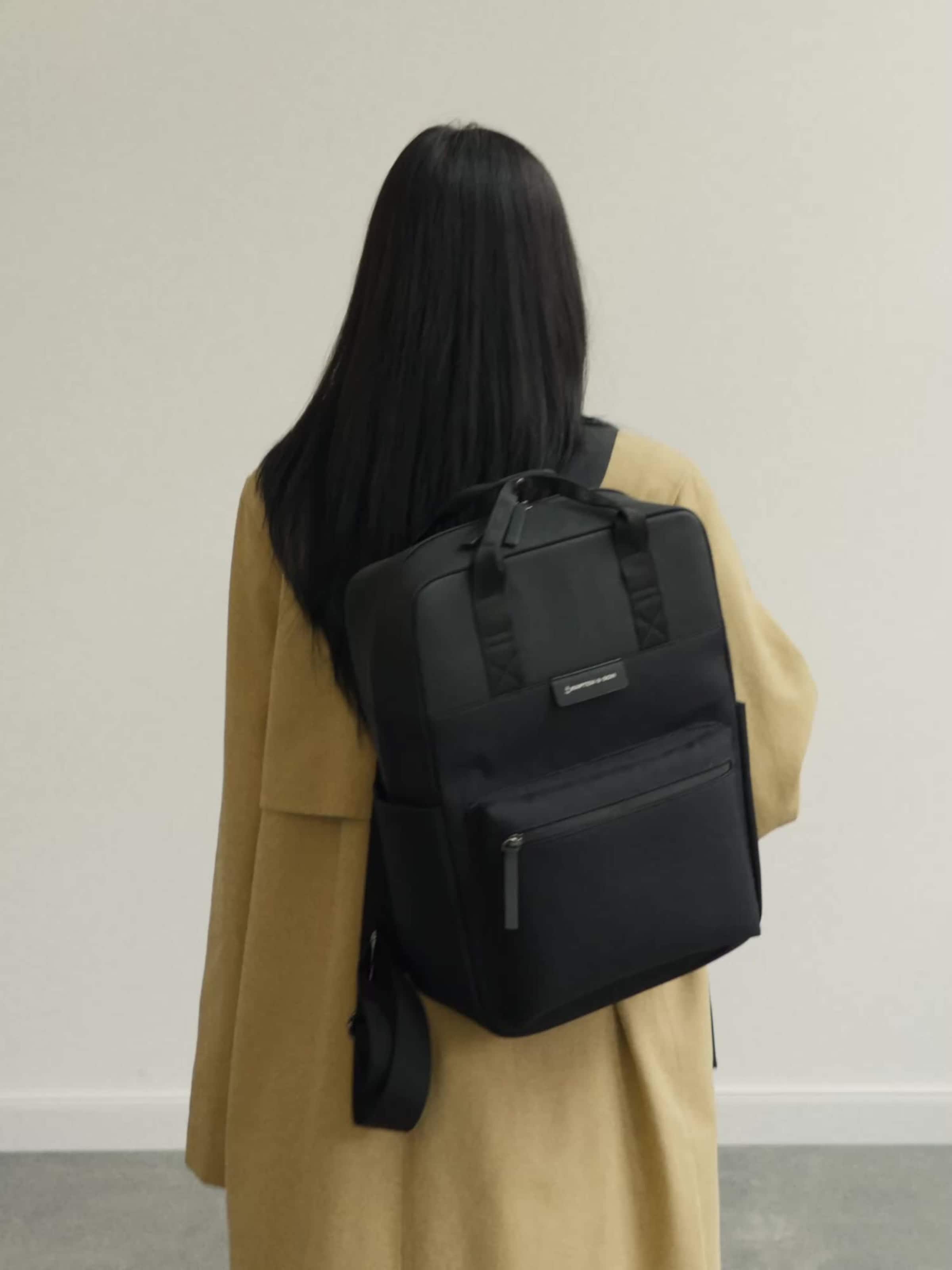 Rucksack Bergen All Black Kapten And Son Leder Rucksack Kapten