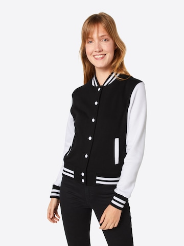 Urban Classics Between-Season Jacket in Black: front