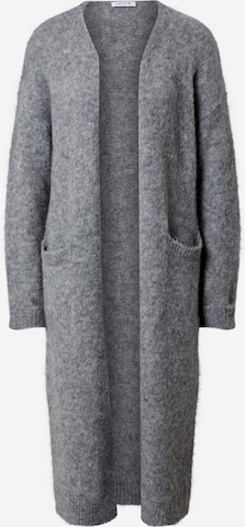 EDITED Lang cardigan 'Caesar' i grå: forside