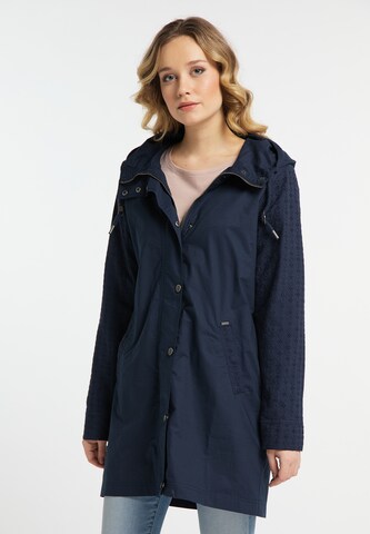 DreiMaster Vintage Winterparka in Blauw: voorkant