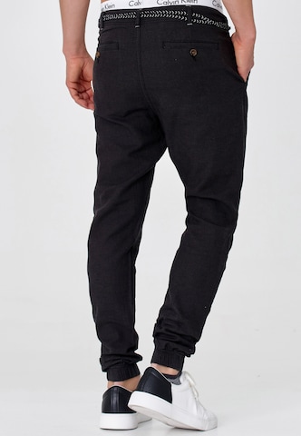 Effilé Pantalon ' Blnda ' INDICODE JEANS en noir