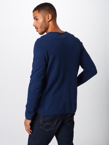 QS Sweter w kolorze niebieski: tył