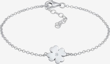 Elli DIAMONDS Bracelet 'Kleeblatt' in Silver: front