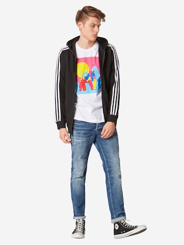 ADIDAS ORIGINALS Regularny krój Bluza rozpinana w kolorze czarny