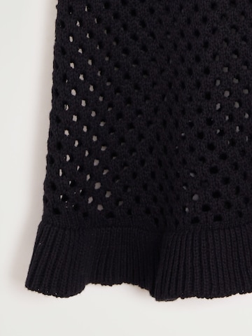 MANGO Knitted Top 'PALE' in Black