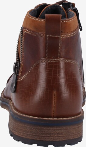 Rieker Lace-Up Boots in Brown