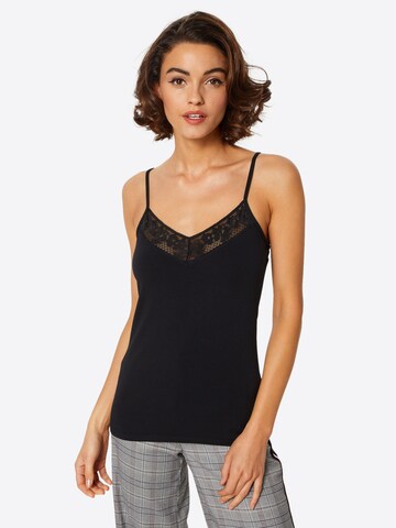 Maillot de corps 'Smart Cotton' Skiny en noir : devant