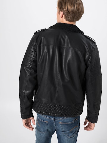 Veste mi-saison 'JORPISTOL PUNK JACKET' JACK & JONES en noir : derrière