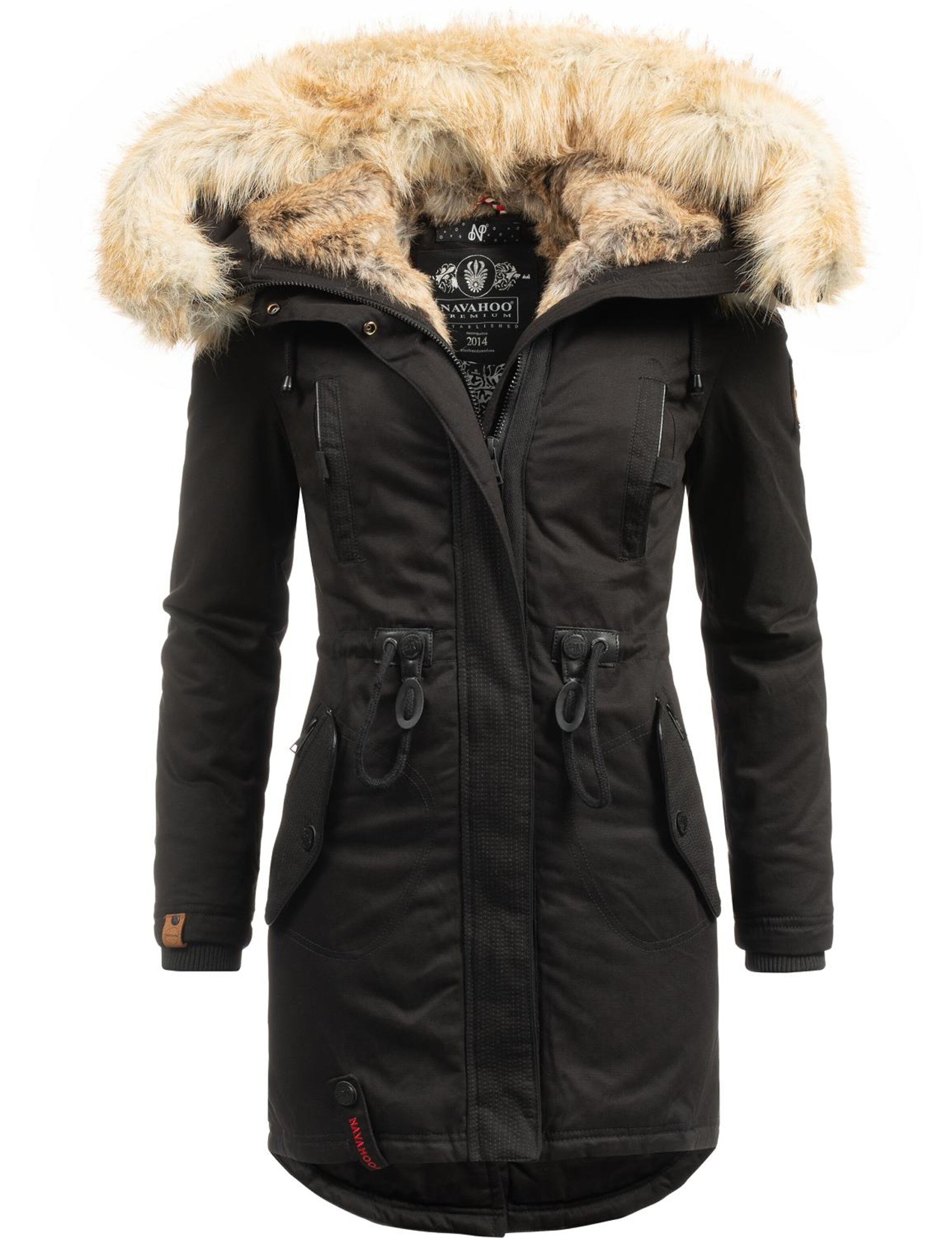 juoda NAVAHOO Žieminė parka 'Bombii': priekis