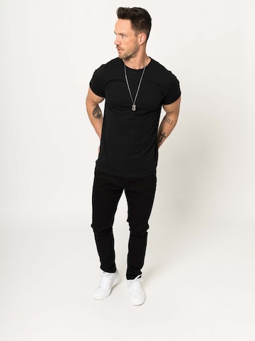 Coupe regular T-Shirt 'Piet' DAN FOX APPAREL en noir