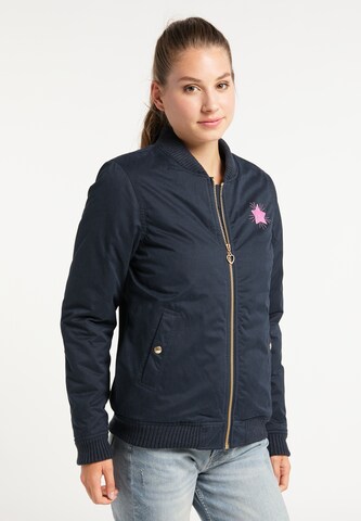 MYMO Between-Season Jacket in Blue: front