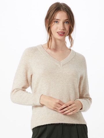 SELECTED FEMME Sweater 'Lulu' in Beige: front