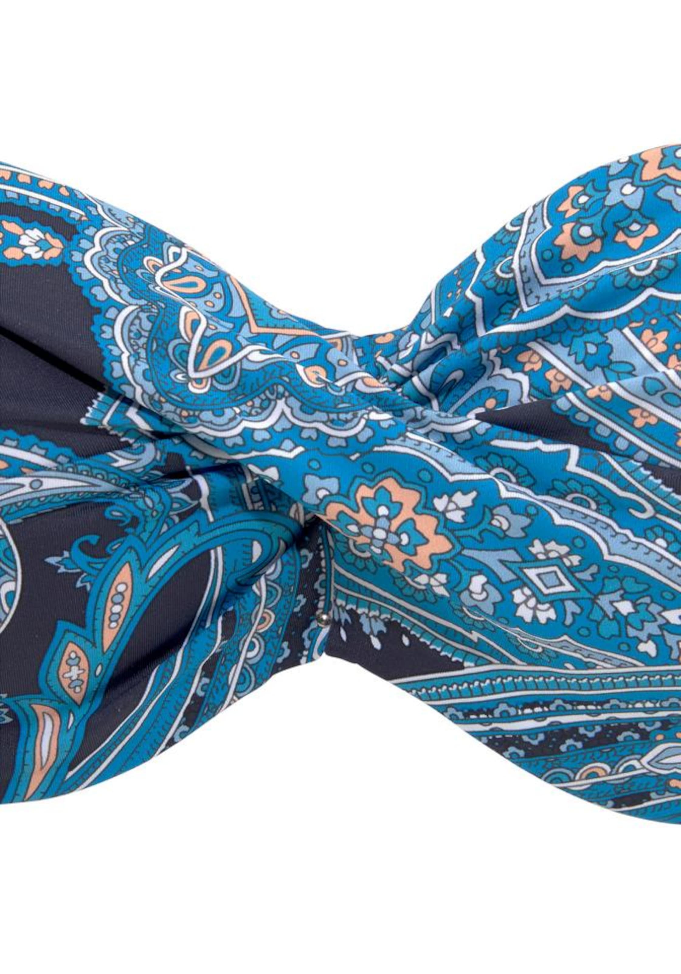 LASCANA Bandeau Bikini felső 'Boho' - kék