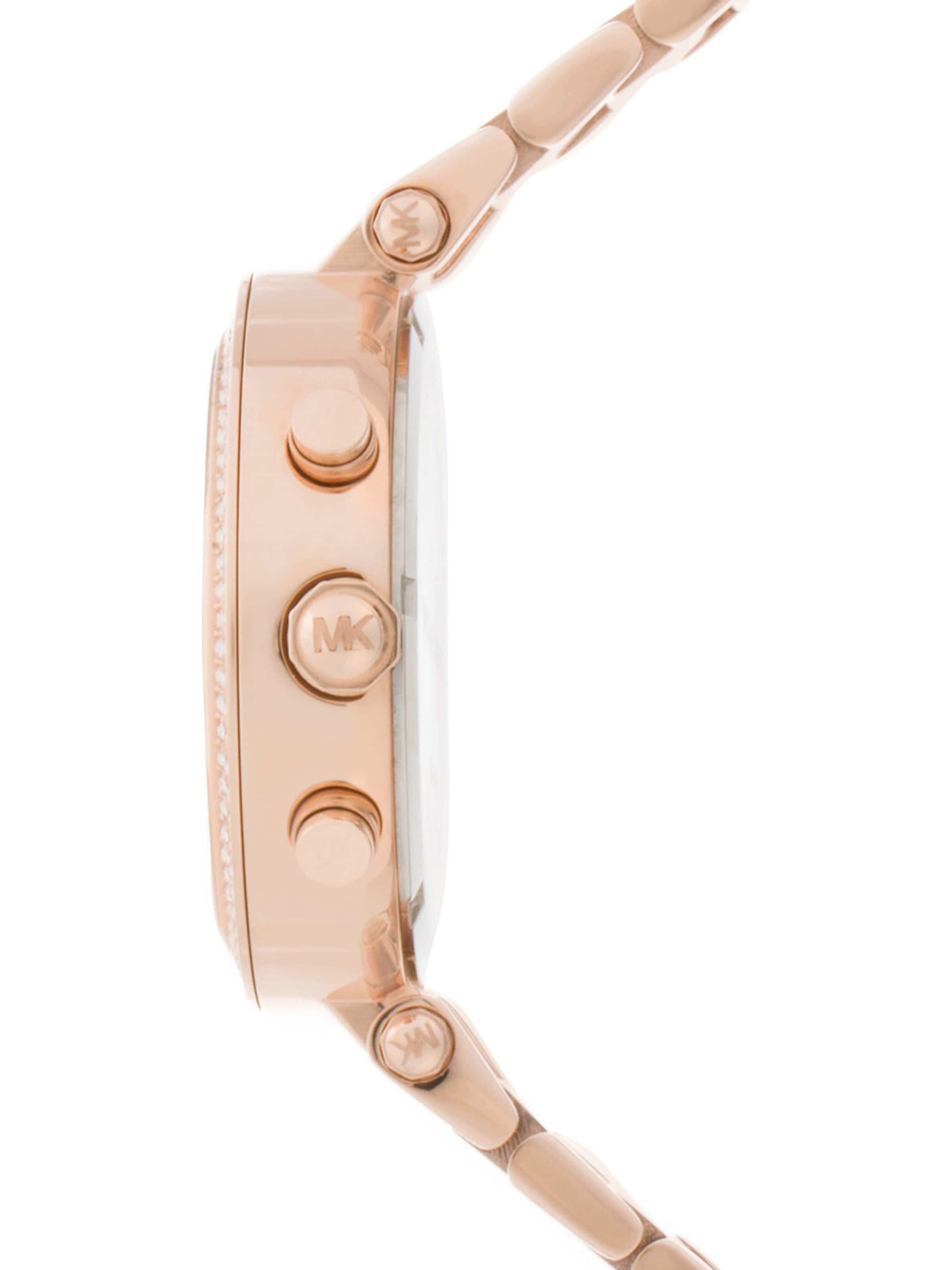 MICHAEL Michael Kors Аналоговые часы 'PARKER' в Золотой