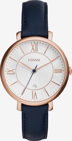 FOSSIL Armbanduhr 'JACQUELINE' in Blau: predná strana