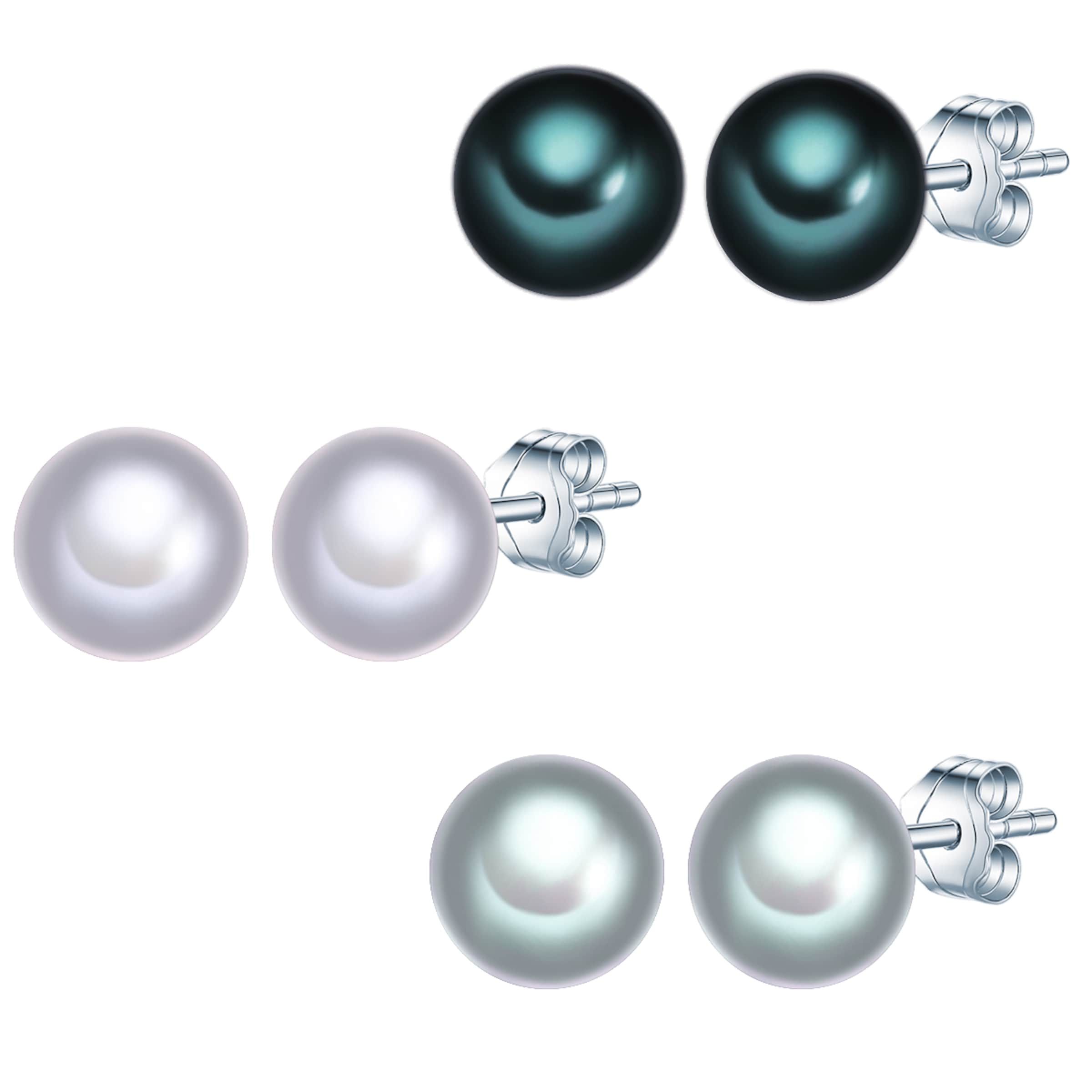 Valero Pearls Ohrringe in Silber: Vorderseite