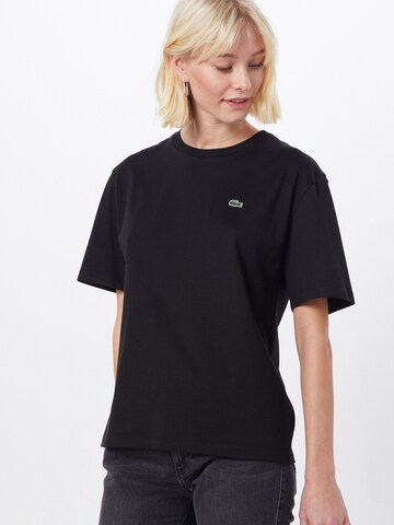 LACOSTE T-shirt i svart: framsida