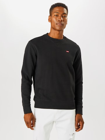 LEVI'S ® Regular fit Sweatshirt 'The Original HM Crew' in Zwart: voorkant