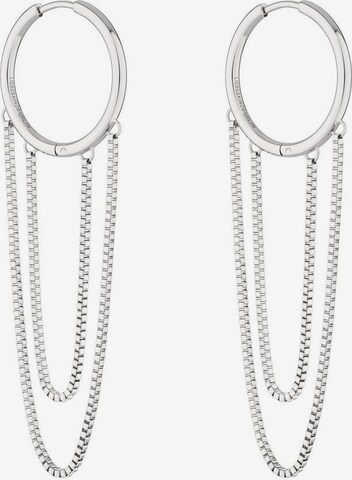 Boucles d'oreilles Liebeskind Berlin en argent : devant