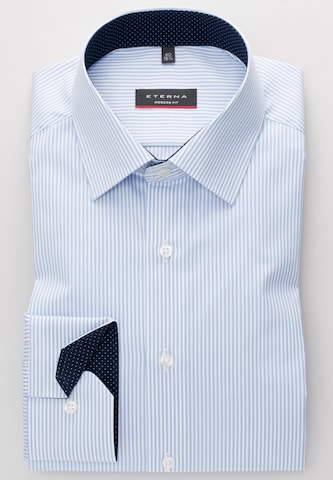 ETERNA Regular fit Button Up Shirt in Blue