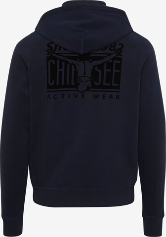 CHIEMSEE - Ajuste regular Sudadera con cremallera en azul