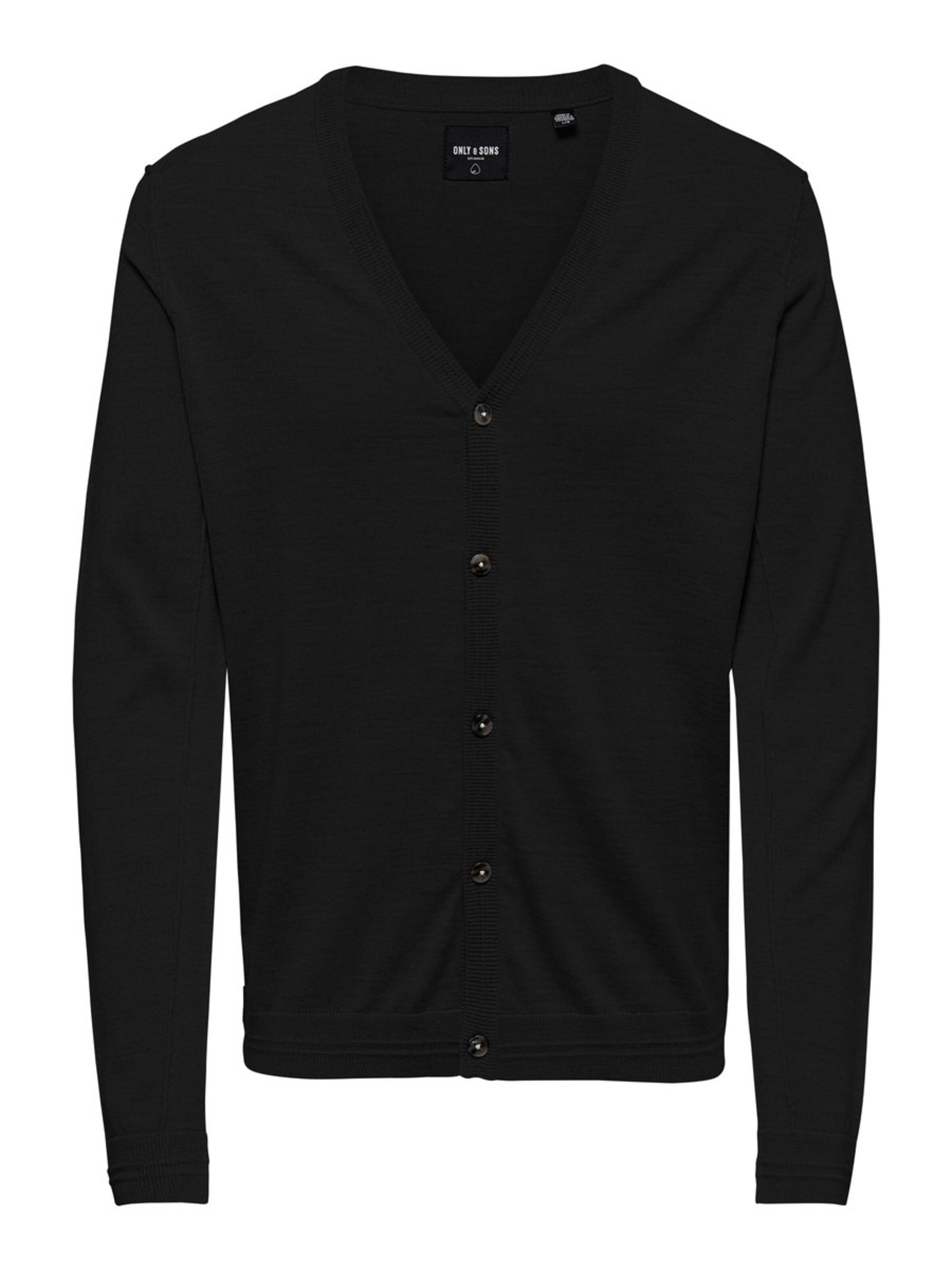 Only & Sons - Gebreid vest in de kleur Zwart