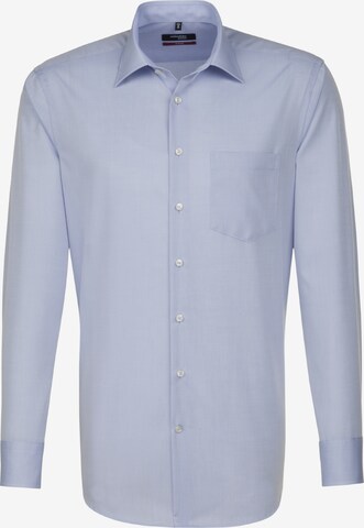 Coupe regular Chemise business SEIDENSTICKER en bleu : devant