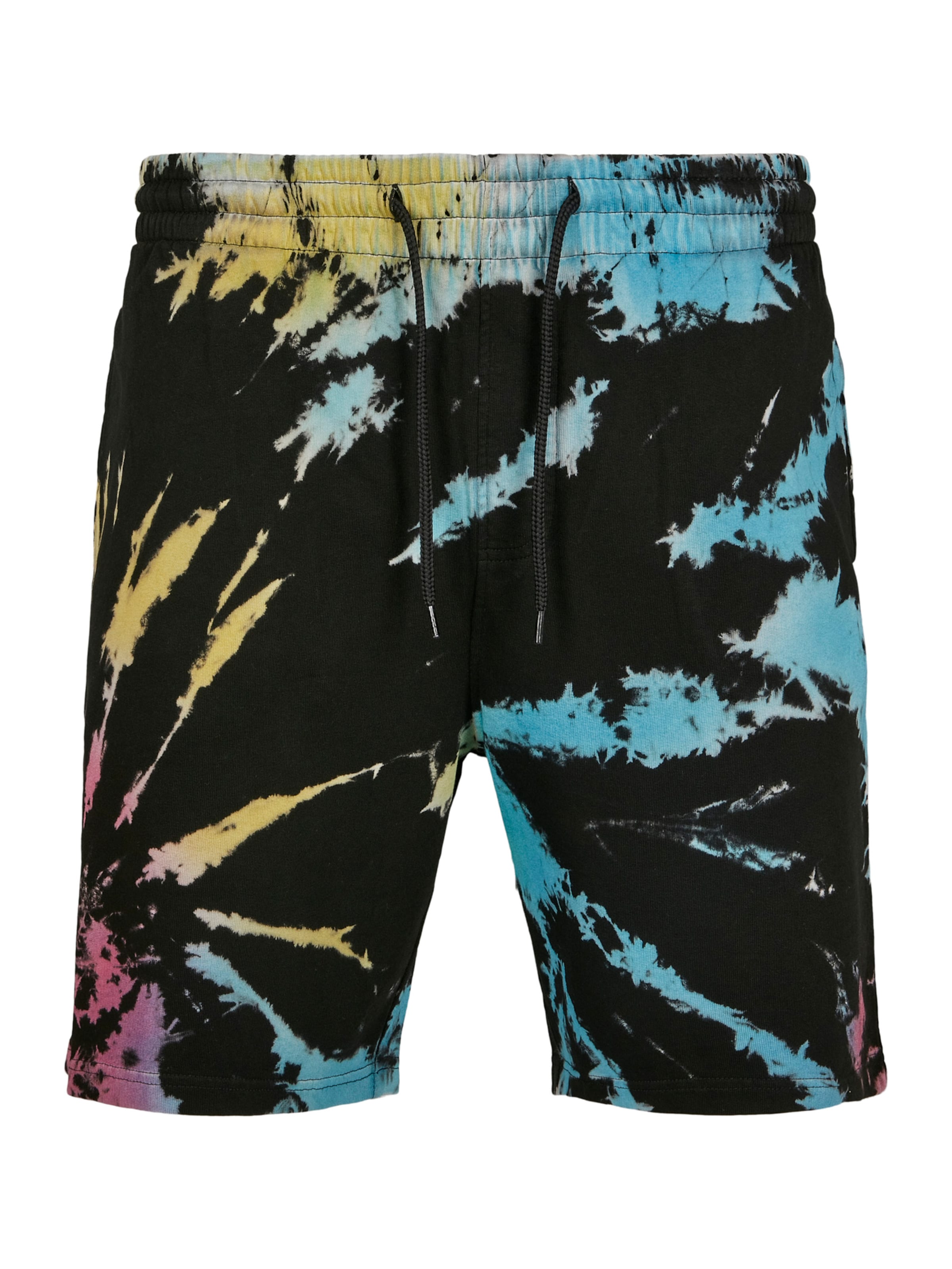 Urban Classics Loose fit Trousers in Black: front