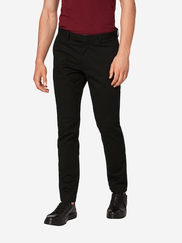 Polo Ralph Lauren Liibuv Chino-püksid 'SLFHDNP-FLAT-PANT', värv must: eest vaates