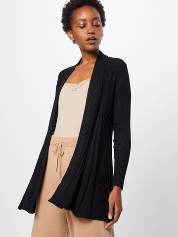Freequent Knit Cardigan 'CLAUDISSE' in Black: front