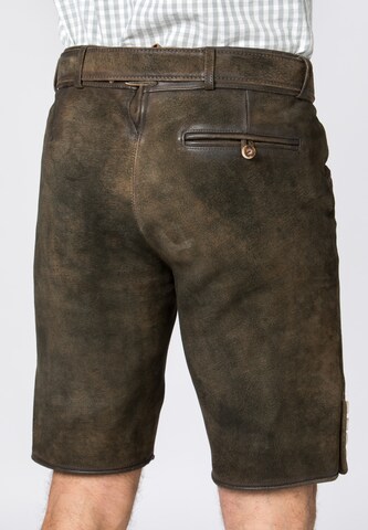 STOCKERPOINT Regular Traditional Pants 'Fred' in Brown