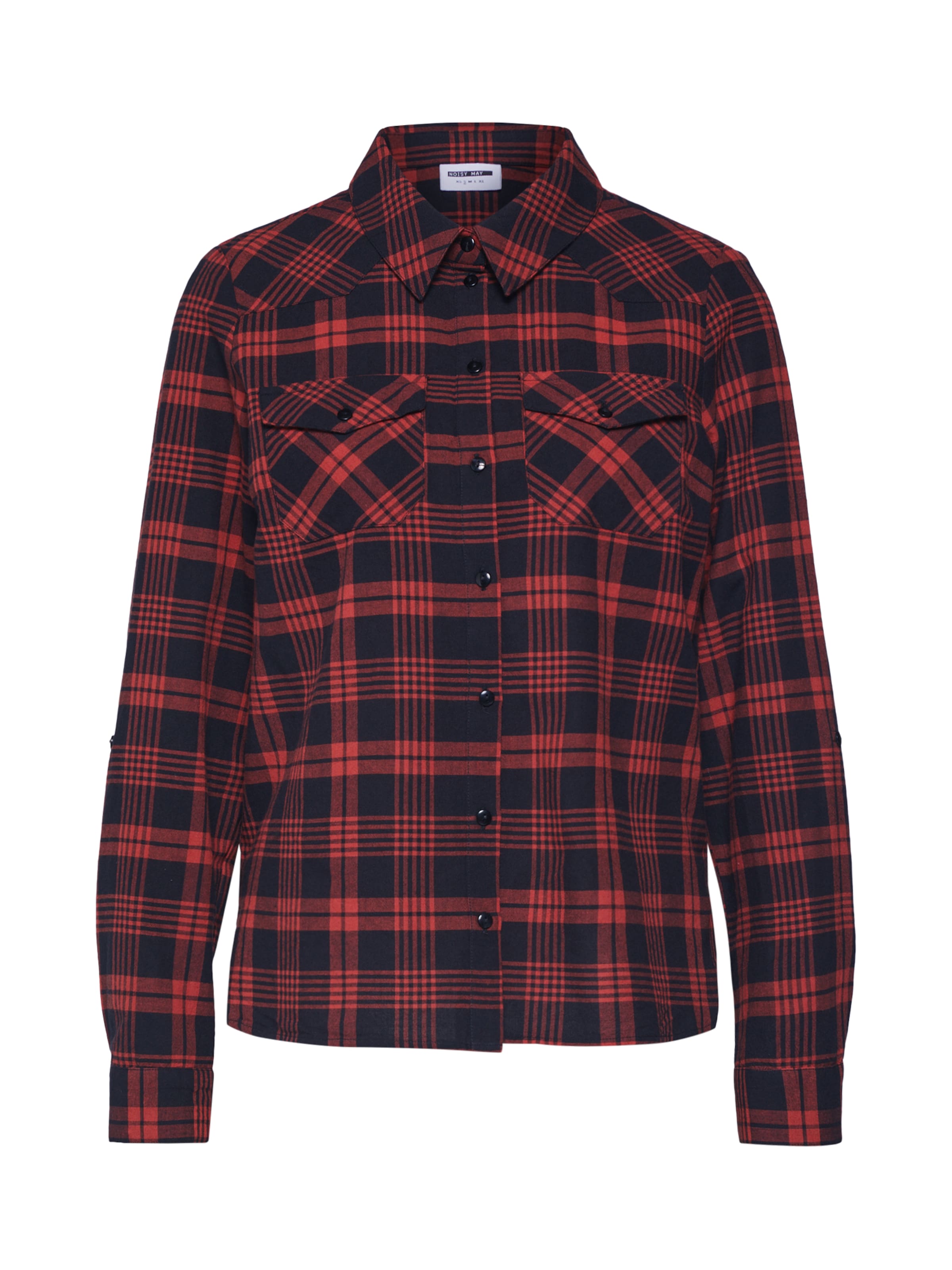 Noisy may - Blouse 'ERIK' in de kleur Roestrood