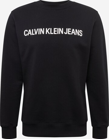 Calvin Klein Jeans - Sudadera en negro: frente