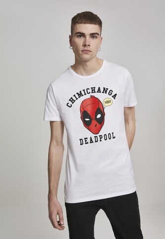 Mister Tee Shirt 'Deadpool Chimichanga' in Weiß: predná strana