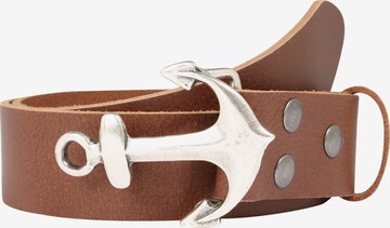 RETTUNGSRING by showroom 019° Belt 'Anker' in Brown: front