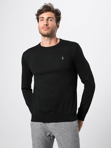 Pull-over Polo Ralph Lauren en noir : devant