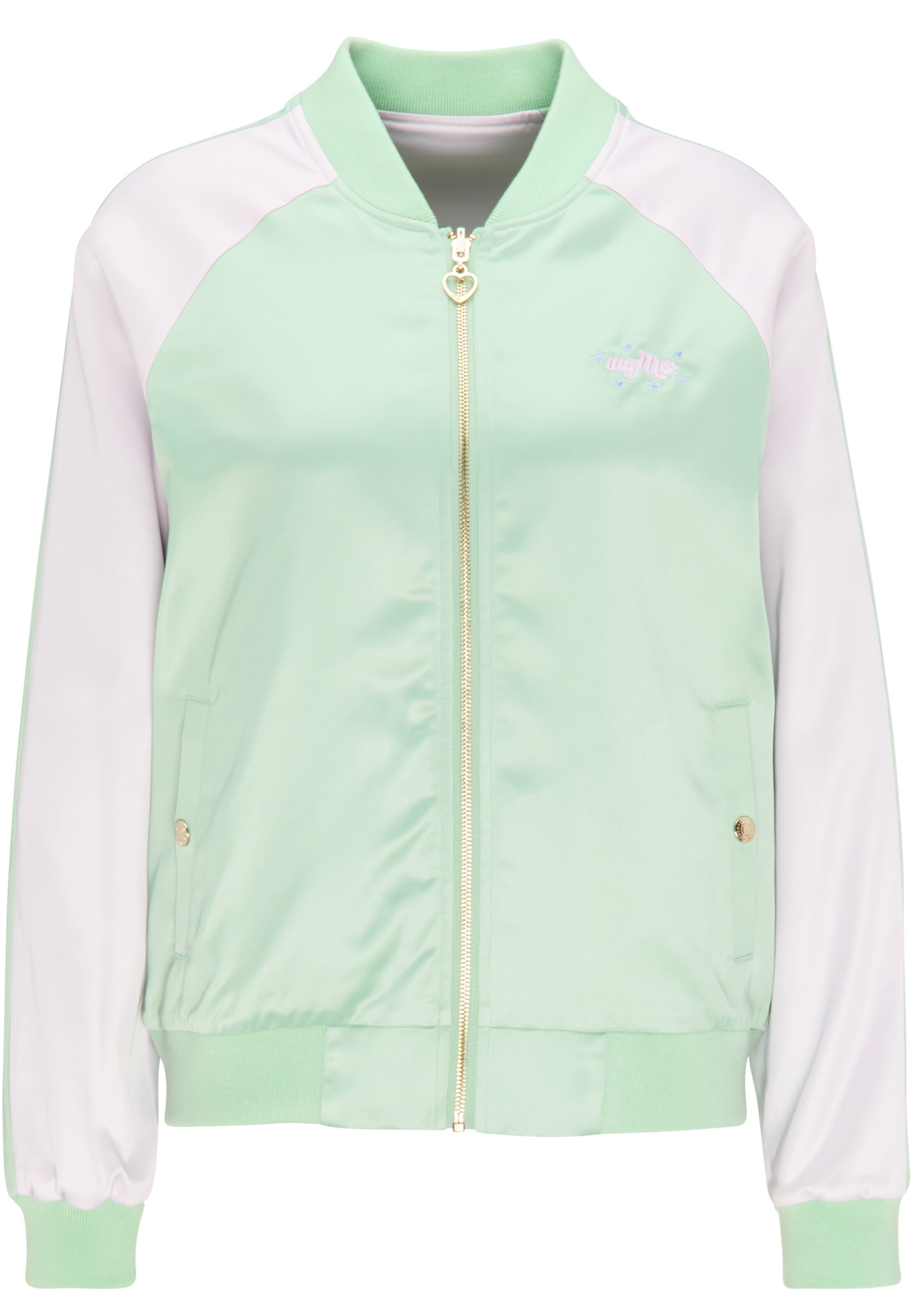 MYMO Демисезонная куртка в Зеленый: спереди