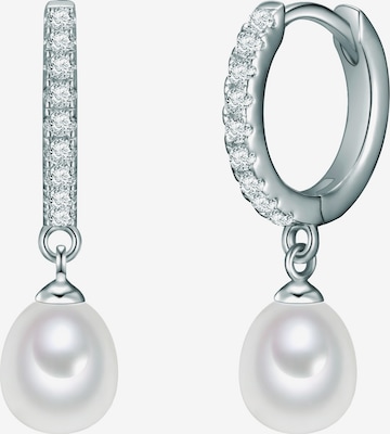 Valero Pearls Earrings in Silver: front