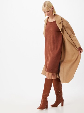 VILA Knitted dress in Brown