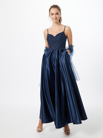 Robe de soirée Unique en bleu