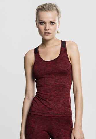 Urban Classics Top in Rood: voorkant