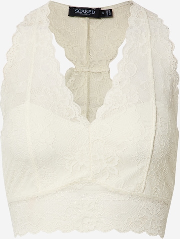 SOAKED IN LUXURY Bralette Blouse 'Dolly' in White: front