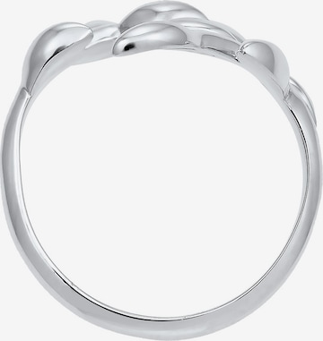 ELLI Ring 'Blatt' in Zilver