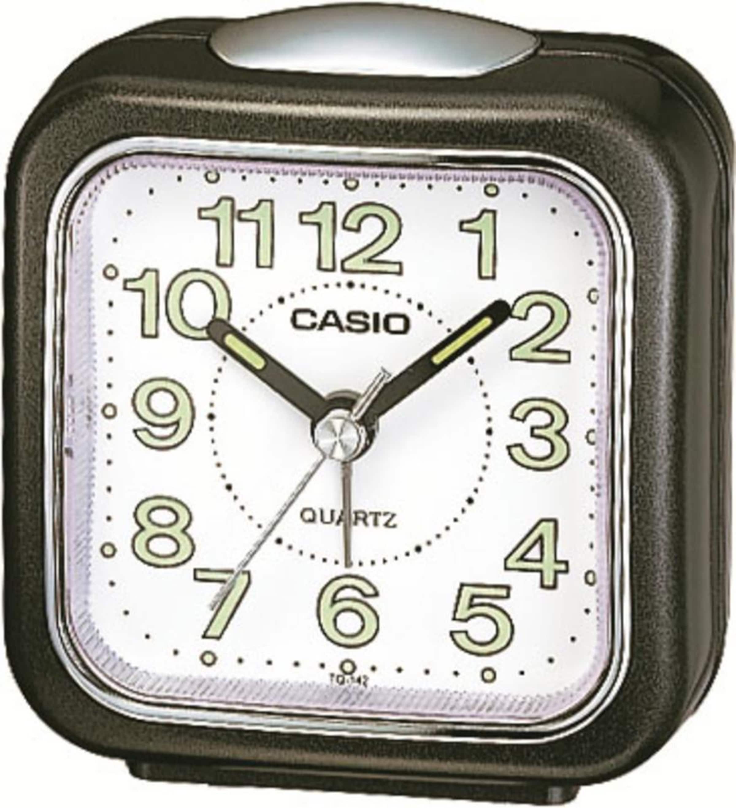 CASIO Wecker 'TQ-142-1EF' in Schwarz: Vorderseite
