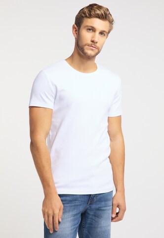 MUSTANG T-Shirt 'Aaron' in Weiß: Vorderseite