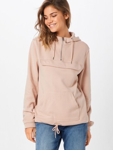 Urban Classics Sweatshirt in Pink: front