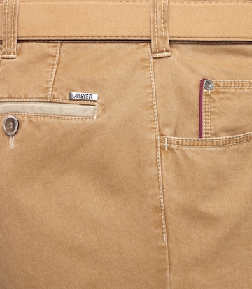 Meyer Hosen Slim fit Chino Pants 'Diego' in Brown