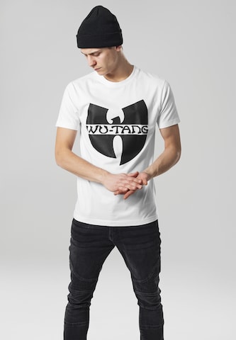 Mister Tee Shirt 'Wu-Wear' in Wit: voorkant