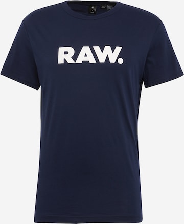 G-Star RAW Tričko 'Holorn' – modrá: přední strana